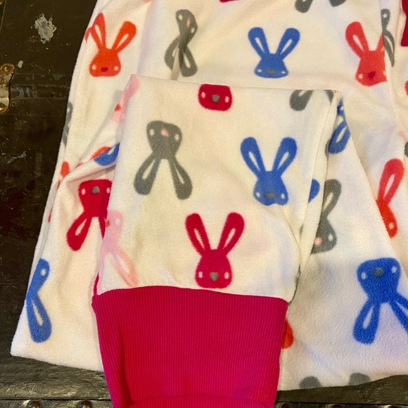 NWOT PJ Couture Fleece bunny pajama set Xl - Picture 5 of 7